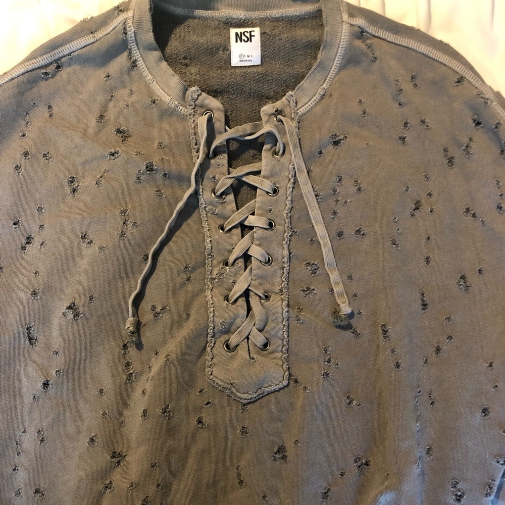REVOLVE NSF Distressed Sweatshirt
